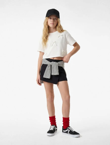 Resim Koton Kız Çocuk T-shirt 6SKG10118AK