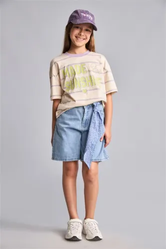 Resim Defacto Kız Çocuk T-shirt G1142A8/GN252