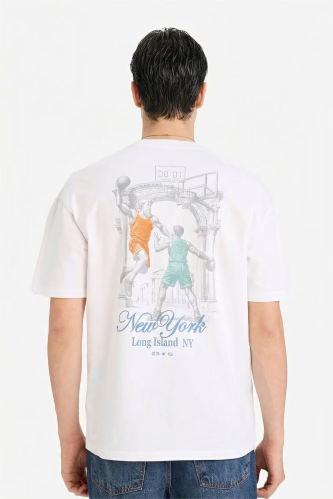 Resim Defacto Erkek T-shirt F8057AX/WT34