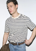 Resim Mavi Erkek T-shirt M0613166-83699