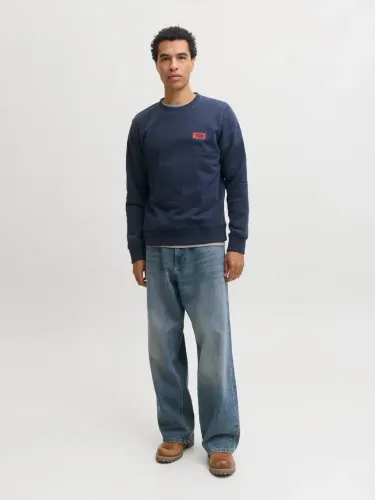 Resim Jack & Jones Jjrush Sweat Crew Neck Erkek Sweat 12298426