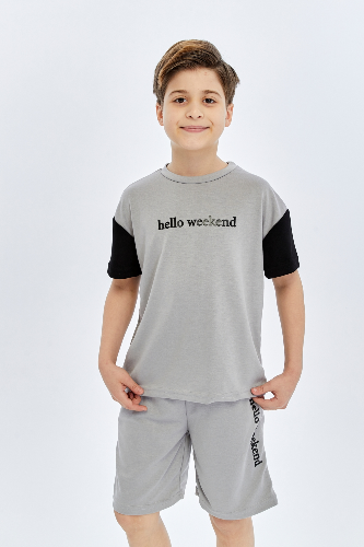 Resim Yenikoza Erkek Çocuk Şort Takım