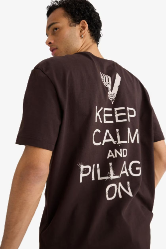 Resim Defacto Erkek T-shirt F9762AX/BN337