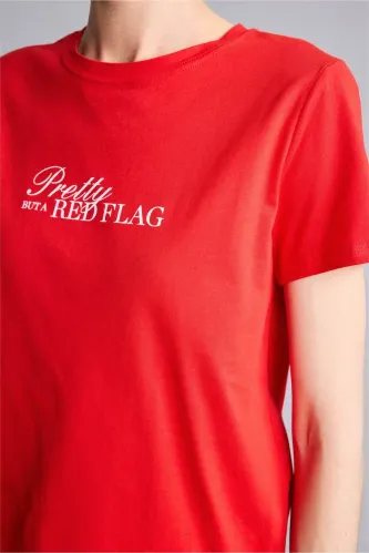 Resim Defacto Kadın T-Shirt H9679Ax/Rd256