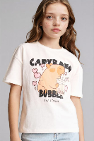 Resim Defacto Kız Çocuk T-shirt G8208A8/ER105