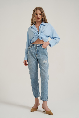 Resim QUZU Kadın Kanvas Pantolon