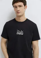 Resim Mavi Erkek T-shirt M0613364-71379