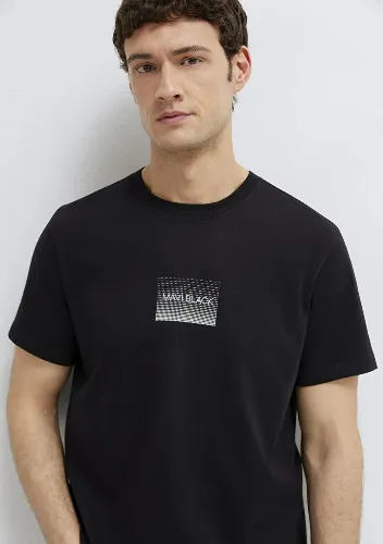Resim Mavi Erkek T-shirt M0613364-71379