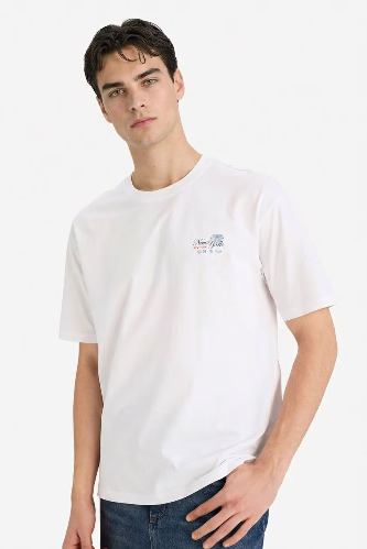 Resim Defacto Erkek T-shirt F8057AX/WT34