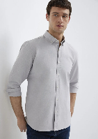 Resim Mavi Erkek Uzun Kol Gömlek M0211199-70086