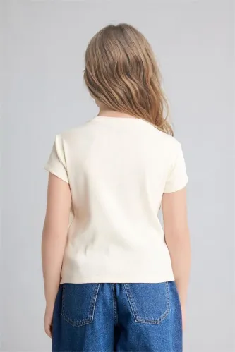 Resim Defacto Kız Çocuk T-shirt G1781A8/ER105