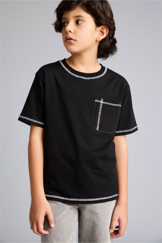 Resim Defacto Erkek Çocuk T-shirt G7138A8/BK81