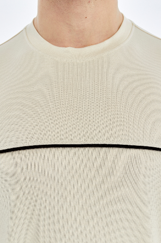 Resim Paul&More Erkek T-Shirt Modal O Yaka Tek Biyeli