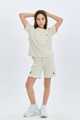 Resim Yenikoza Kız Çocuk Şort Takım