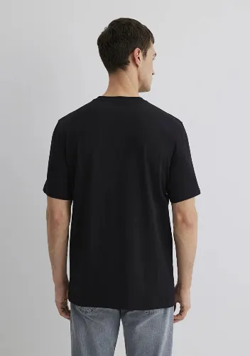 Resim Mavi Regular Erkek  T-shirt M0612732-900