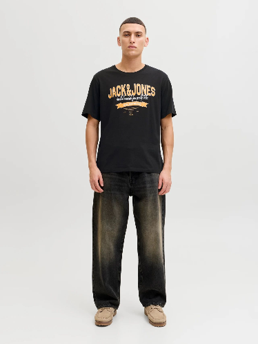 Resim Jack & Jones Jjelogo Tee Ss O-Neck 2 Col Ss26 Sn Erkek T-shirt 12288016
