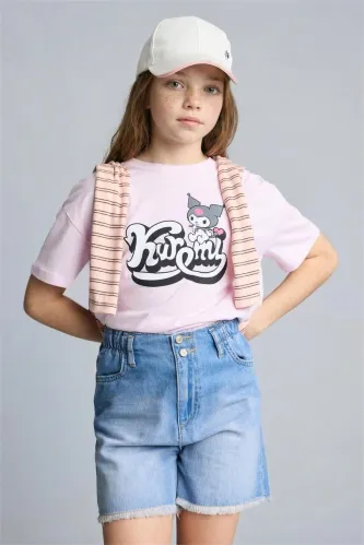 Resim Defacto Kız Çocuk T-shirt H3475A8/PN180