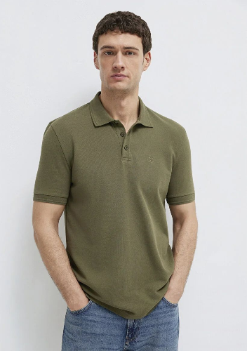 Resim Mavi Polo Yaka Erkek T-shirt M064946-71543