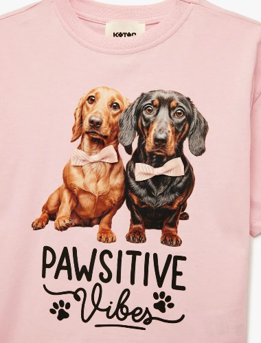 Resim Koton Kız Çocuk T-shirt 6SKG10057AK