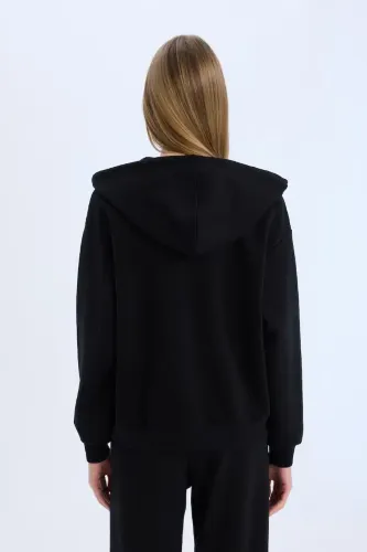 Resim Defacto Kadın Fermuarlı Sweat D8717AX/BK81