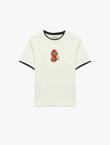 Resim Koton Kadın T-shirt 6SAL10849IK