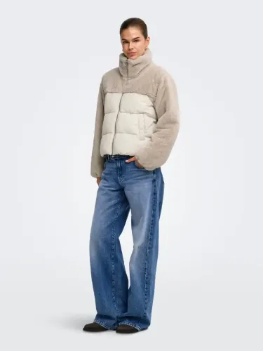 Resim Only Onlwanja Fur Puffer Mıx Jacket Noos Otw Kadın Mont 15292945