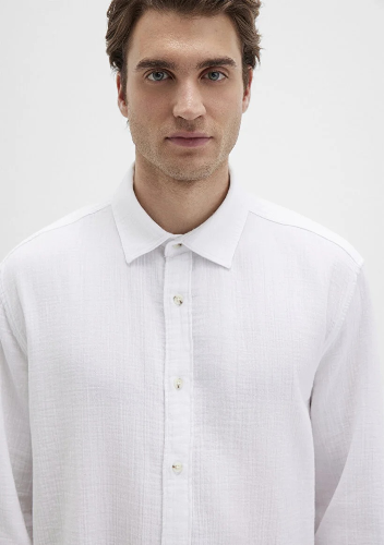 Resim Mavi Erkek Uzun Kol Gömlek M0211518-620