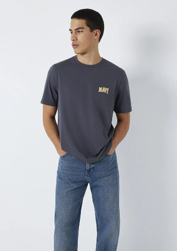 Resim Mavi Erkek T-shirt M0611714-70101