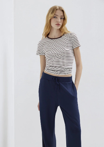 Resim Mavi Kadın T-shirt M1613928-91505