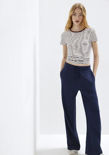 Resim Mavi Kadın T-shirt M1613928-91505