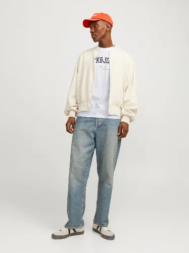 Resim Jack & Jones Jjecaleb Varsıty Tee Ss O-Neck Noos Erkek T-Shirt 12257579