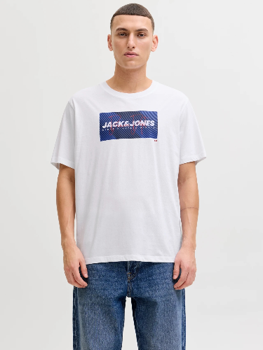 Resim Jack & Jones Jjcole Prınt Tee Ss Crew Neck Ln Erkek T-Shirt 12288492