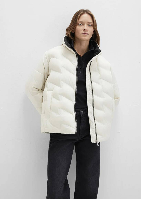 Resim Mavi Dik Yaka Kadın Mont M1110714-86412