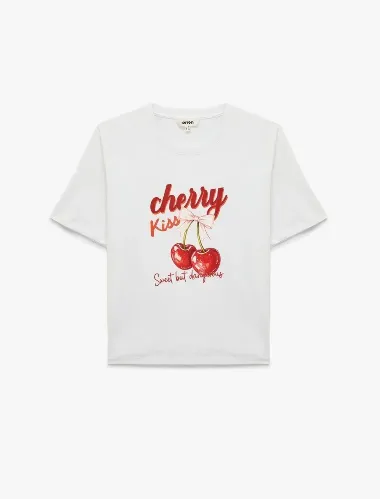 Resim Koton Kadın T-shirt 6SAK50038UK