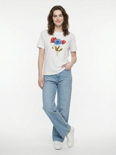 Resim Loft Kadın T-shirt LF2042631