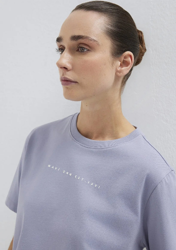 Resim Mavi Kadın T-shirt M1613147-81919