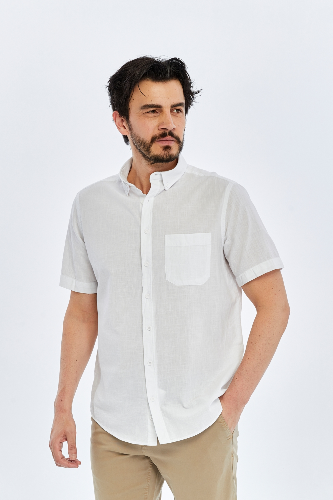 Resim Süvari Cotton Regular Erkek Kısa Kol Gömlek SGM2017700010