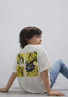 Resim Mavi Erkek Çocuk Tişört M6610420-70057