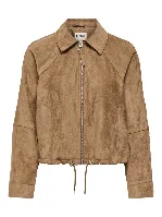 Resim Only Onllıxa L/S Faux Suede Jacket Cc Pnt Kadın Mont 15376829