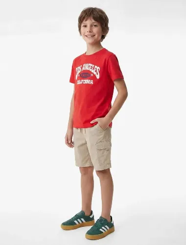 Resim Koton Erkek Çocuk T-shirt 6SKB10646TK