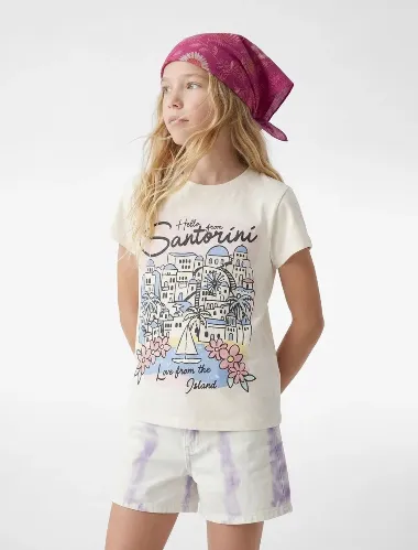 Resim Koton Kız Çocuk T-shirt 6SKG10336AK