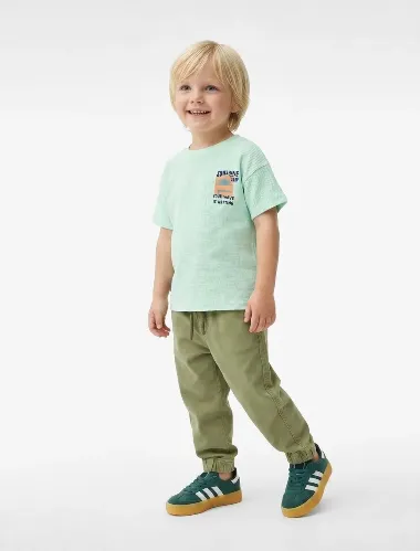Resim Koton Erkek Bebek T-shirt 6SMB10215TK