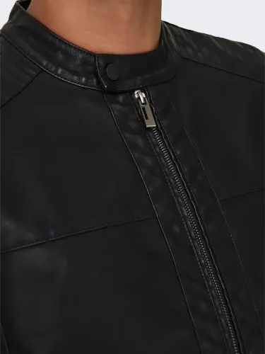 Resim Only & Sons Onsmike Pu Racer Jacket Otw Vd Noos Erkek Deri Mont Ve Ceket 22012339