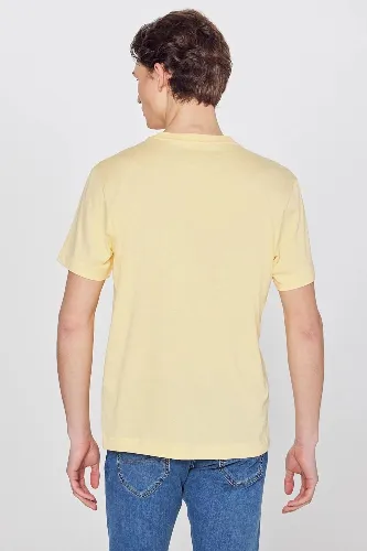 Resim Lee Erkek T-shirt L60UFQ818 Bisiklet Yaka