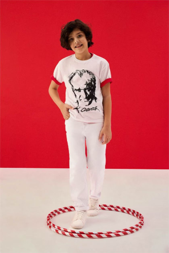 Resim Defacto Erkek Çocuk T-shirt B6938A8/WT34