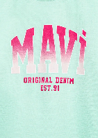 Resim Mavi Kız Çocuk T-shirt M7610386-71643