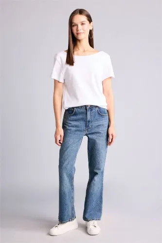 Resim Defacto Kadın T-shirt H8085AX/WT32