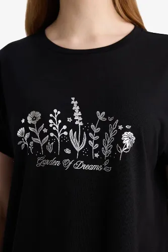 Resim Defacto Kadın T-shirt G2876AX/BK81