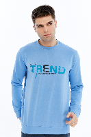 Resim Paul&More Erkek Sweat Trend Baskı 0 Yaka 2 İp