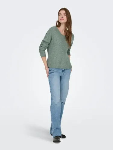 Resim Only Onlcamılla V-Neck L/S Pullover Knt Noos Kadın Kazak 15204588